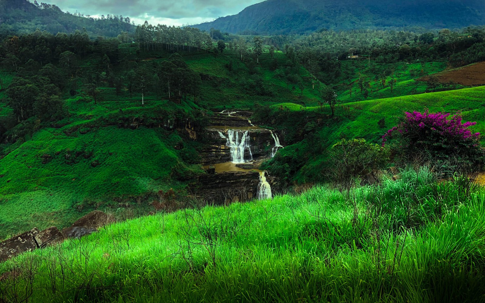 Three Waterfalls on Our Way to Adam’s Peak